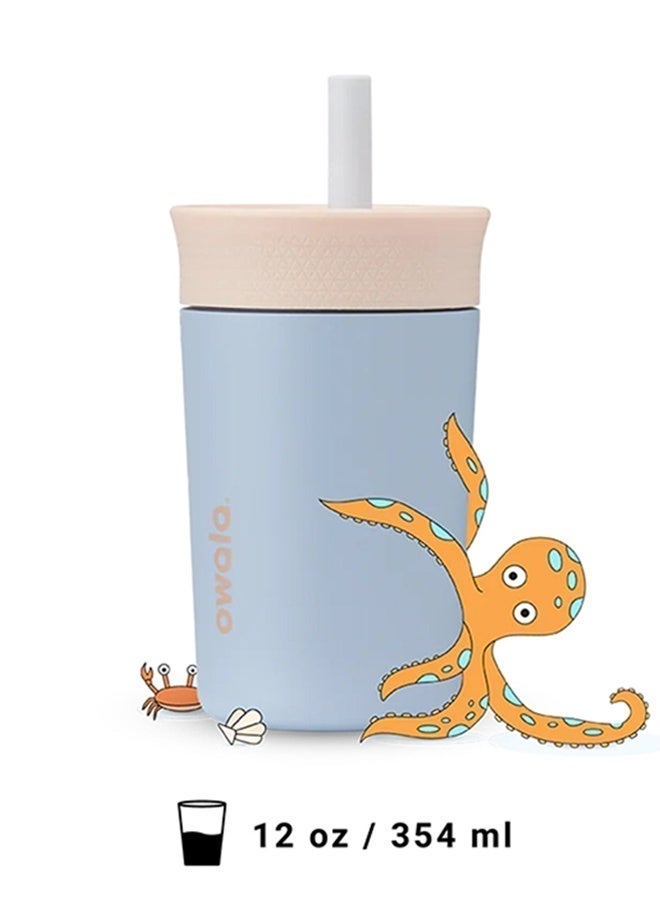 كوب أطفال معزول من الفولاذ المقاوم للصدأ، سعة ١٢ أونصة (٣٥٤ مل)، خالٍ من مادة BPA والرصاص - Image 1