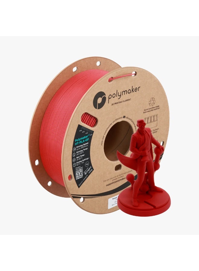 Polymaker HT-PLA-GF Power Tool Red Filament 1.75mm