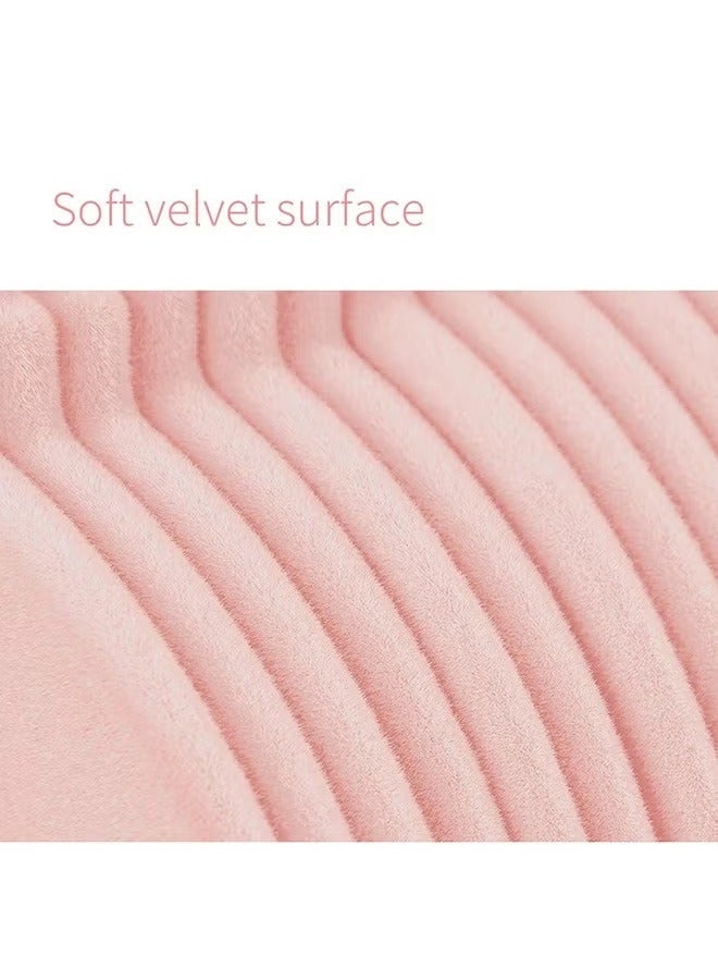 بلومنغ تايم 1 مجموعة من 100 قطعة المخملية الشماعات يمكن استدارة 360 درجة لتوفير مساحة الوردي - Image 3