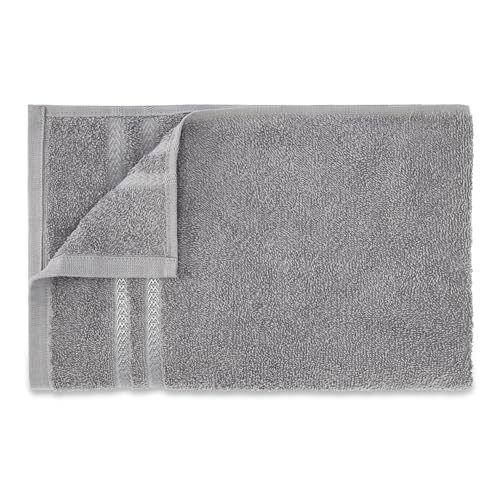 Welspun 100% Cotton Quick Dry Bath Towel | High Absorbency Super Soft, Fast Drying Towels for Bath | 380 GSM Large Size 1 Piece Bath Towel for Men and Women | Sized 70cm X 137cm Grey - Image 4