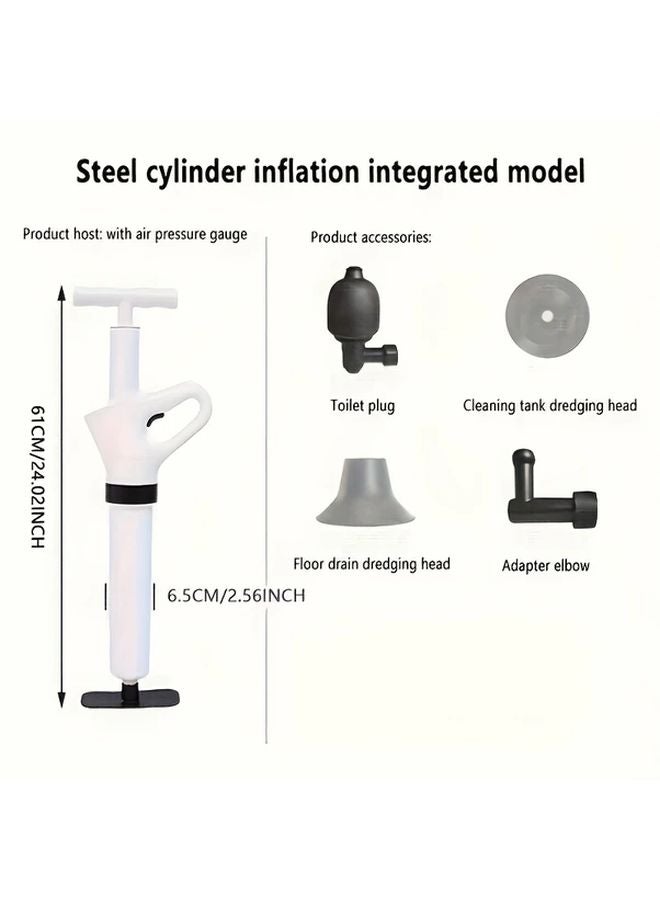 Toilet Drain Cleaner Powerful Insertion Shockwave Unclogger for Bathroom Kitchen Blockages - Image 1