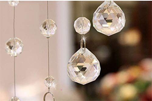 GANE-SHLIGHTS GANESHLIGHTS GL 50 String 100 Glass Drops Acrylic Bead String Hanging Crystal Curtain A1 50 String Suitable to 6 to 7 Feet Width - Image 4