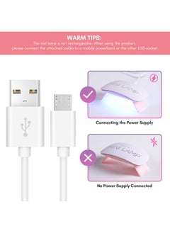 MAKARTT Makartt UV LED Nail Lamp: UV Light for Gel Nails, 6W Mini USB Portable Lamp Fast Drying Gel Polish Curing Light 60S Timer Dryer Manicure for Nail Salon Home DIY  - Image 5