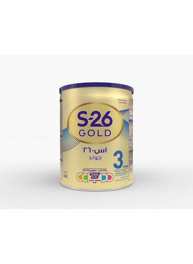 S26 Gold Baby Formula Stage 3 1-3 Years- 400 grams 