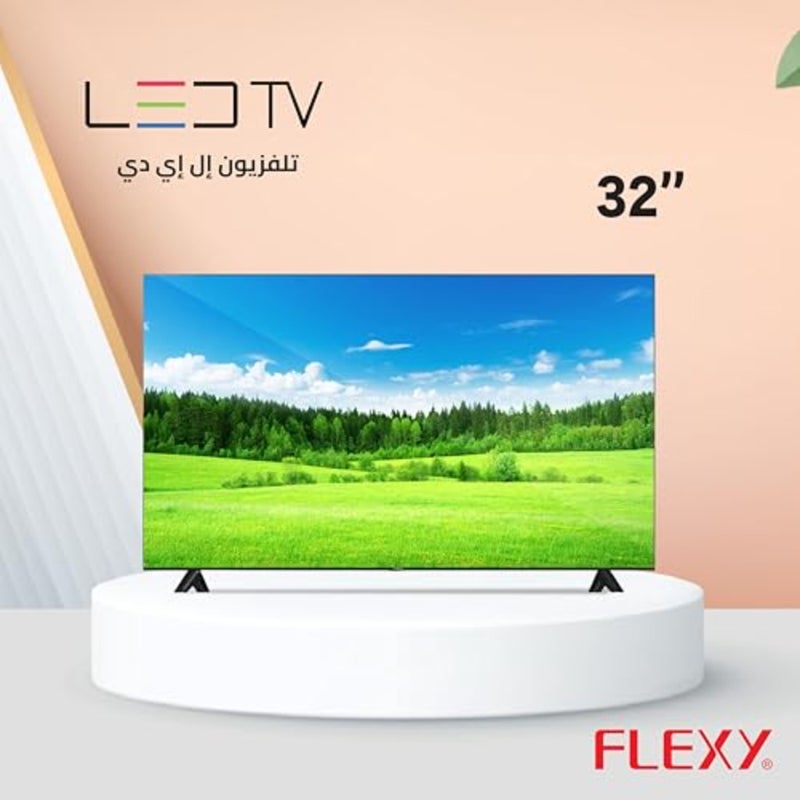 تلفزيون LED مقاس 32 بوصة للترفيه المنزلي، ولوحة A+ بزاوية رؤية واسعة، ولمسة نهائية سوداء، ووضع اقتصادي، وشاشة OSD متعددة اللغات - Image 2