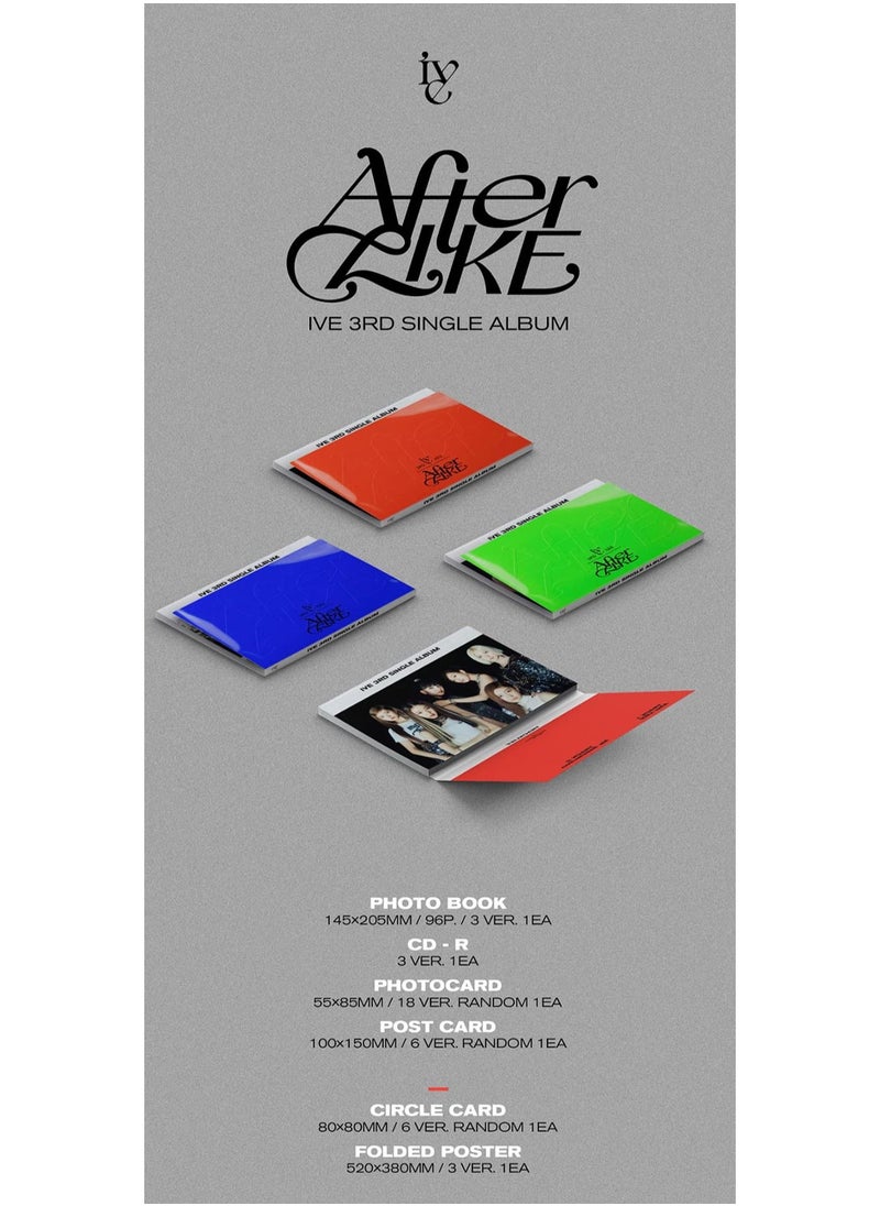 null - Ive 3rd Single Album After Like Version 3 Kpop CD with Photobook Photocard and Postcard - Image 1