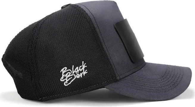 Black Börk V2 Trucker Mr President - 1 Code Logo Unisex Anthracite-Black Hat  - Image 2