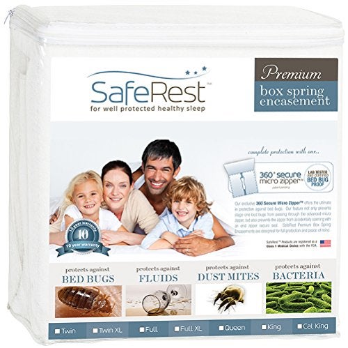 SafeRest Premium 9" Thick Box Spring Encasement - Waterproof - Breathable, Noiseless and Vinyl Free - Fits Up to 9" - FullXL - Image 4