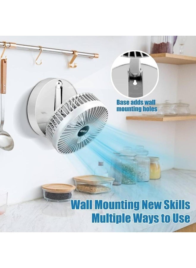 SUPER Adjustable Foldable USB Fan, Perfect for Home, Office and Travel - White - Image 3