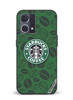 VR CREATIVE Protective Case Cover For Oppo Reno8 4G Starbucks 3 Design Multicolour  - Image 1