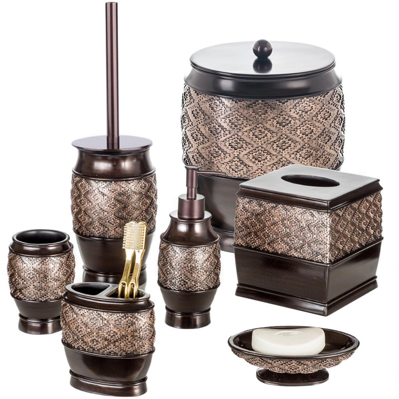 Creative Scents Dublin Brown Toilet Brush Set - Toilet Bowl Cleaner Brush and Holder - Decorative Toilet Bowl Scrubber - Space Saving Designed Toilet Bowl Cleaner - Image 5