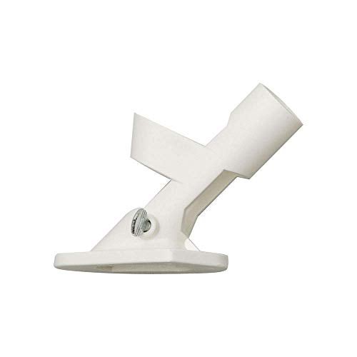 Evergreen Flag Bracket Two-Position 45 and 90 Degree Cast Iron White Flag Pole Bracket | Outdoor Home and Garden Décor for Residential or Commercial - Image 2