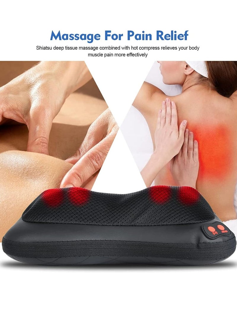 RATSAW Neck and Shoulder Massager Shiatsu Massage Pillow Multifunctional Electric Neck Massage Pillow with Heat and Deep Tissue Kneading Shiatsu Back and Neck Massager for Legs Shoulder Muscle Pain Relief  - Image 4