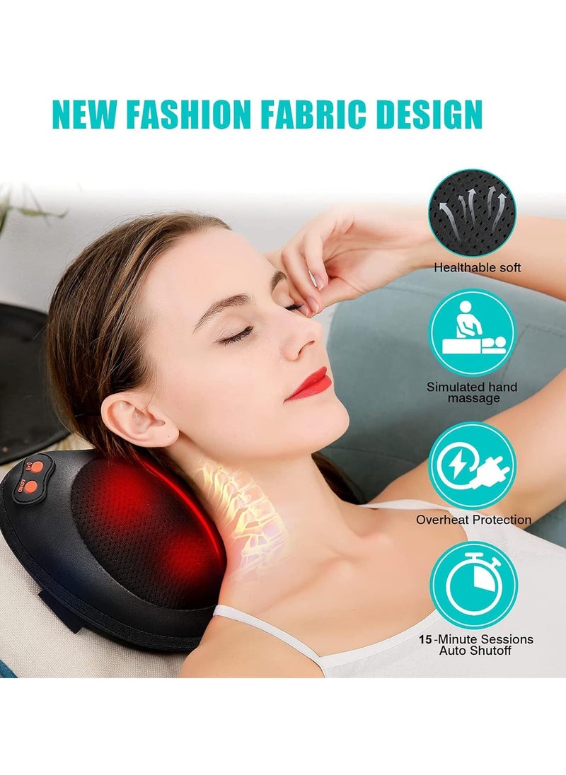 RATSAW Neck and Shoulder Massager Shiatsu Massage Pillow Multifunctional Electric Neck Massage Pillow with Heat and Deep Tissue Kneading Shiatsu Back and Neck Massager for Legs Shoulder Muscle Pain Relief  - Image 3