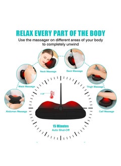 RATSAW Neck and Shoulder Massager Shiatsu Massage Pillow Multifunctional Electric Neck Massage Pillow with Heat and Deep Tissue Kneading Shiatsu Back and Neck Massager for Legs Shoulder Muscle Pain Relief  - Image 5