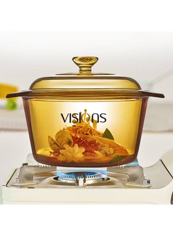 Visions Corning 3.2l Soup Pot Heat-resistant Glass Stew Pot + Baili 8-piece Dinnerware Set With Plates, Bowls, And Dishes, Cookware Set For Home Use - Image 4