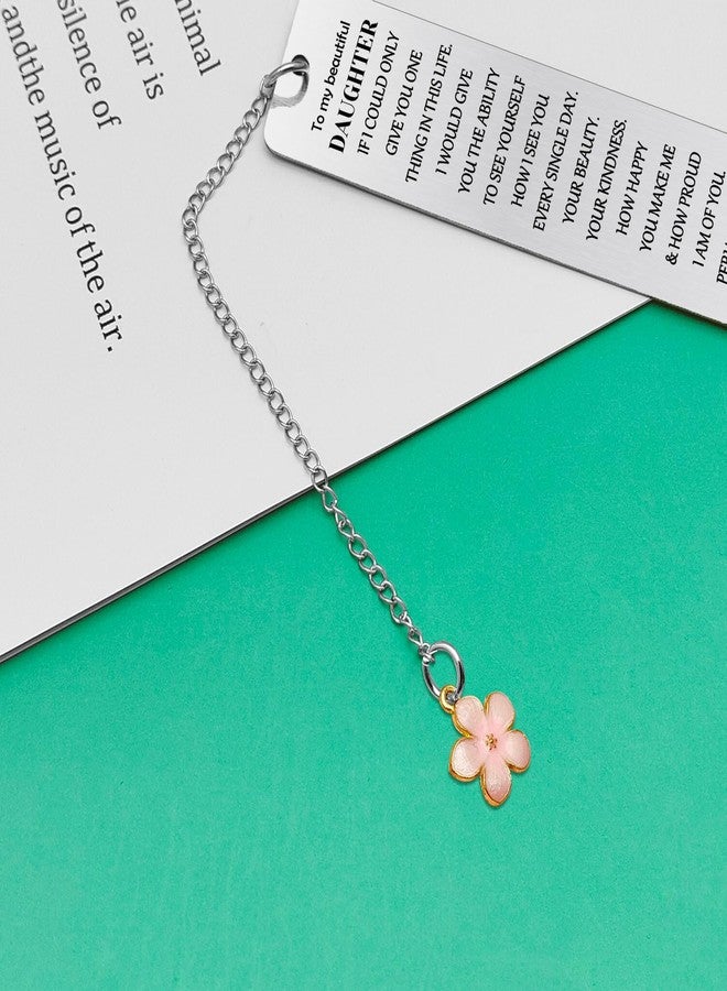 Baipilu Daughter Gifts from Mom Inspirational Bookmark Mothers Day Christmas Wedding Birthday Gifts for Daughter Graduation Encouragement Present Her Teens Adult Women Teenage Girls Bookmark - Image 4