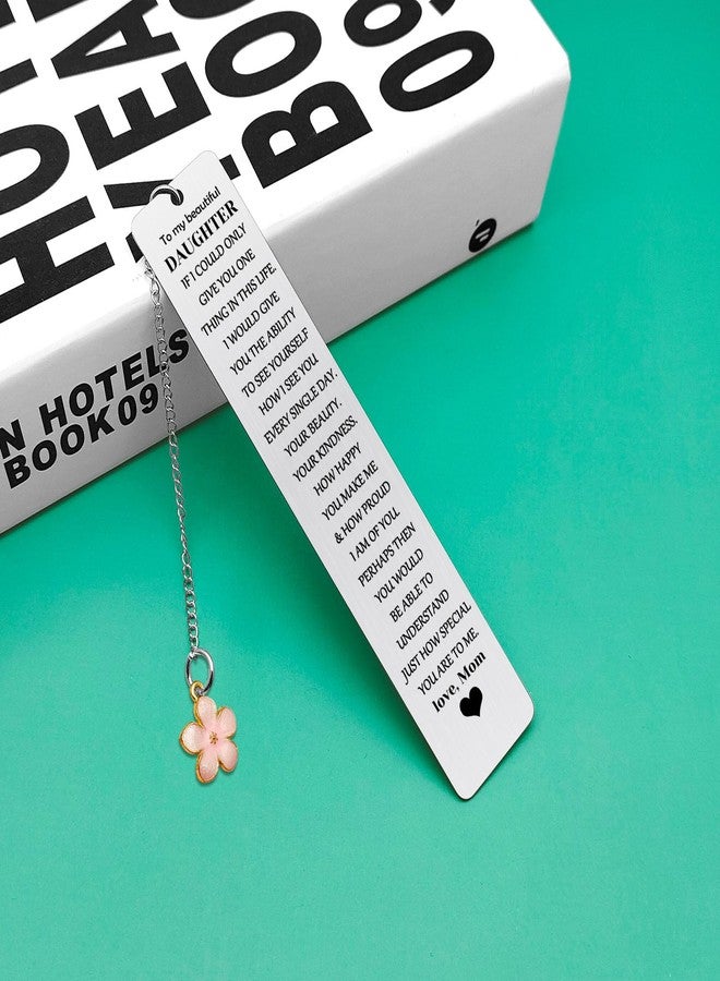 Baipilu Daughter Gifts from Mom Inspirational Bookmark Mothers Day Christmas Wedding Birthday Gifts for Daughter Graduation Encouragement Present Her Teens Adult Women Teenage Girls Bookmark - Image 5
