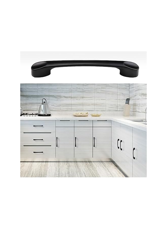 The Bros 20Pcs Wardrobe Handle, Cabinet Handle, 96mm Hole Pitch, Aluminum Alloy, Drawer Handle, Black Handle, For Wardrobe, Cabinet, Drawer - Image 4