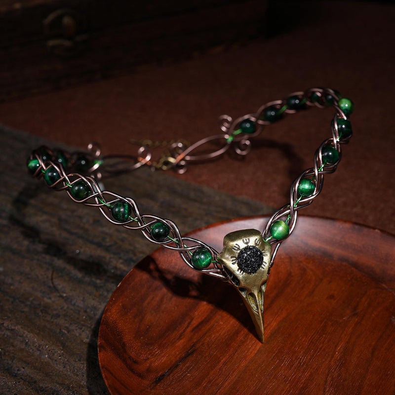 CoTeeZa Viking Fairy Crow Crown - Medieval Circlet Celtic Viking Headband Crown Women Headwear Renaissance Costume Halloween Cosplay Tiara - Image 5