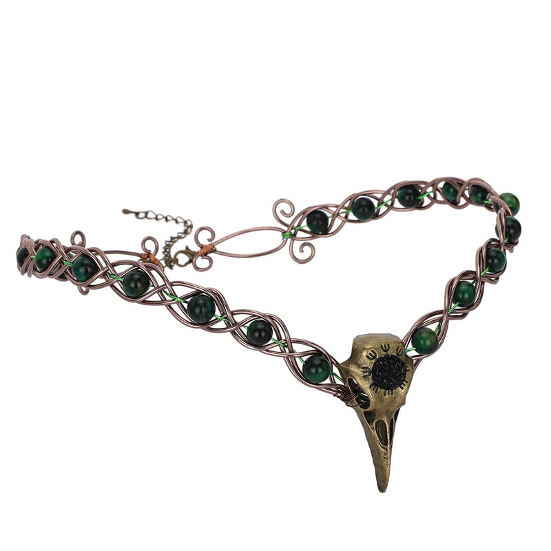 CoTeeZa Viking Fairy Crow Crown - Medieval Circlet Celtic Viking Headband Crown Women Headwear Renaissance Costume Halloween Cosplay Tiara - Image 1