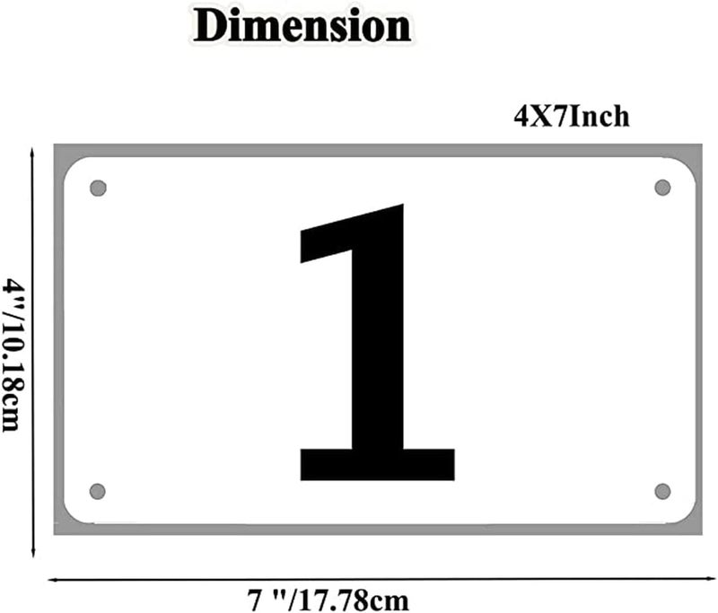 Kyzistn 1-50 Running Race Bibs Large Numbers with Safety Pins for Marathon Race Events- Tyvek Tearproof Waterproof (7X4Inch) - Image 2