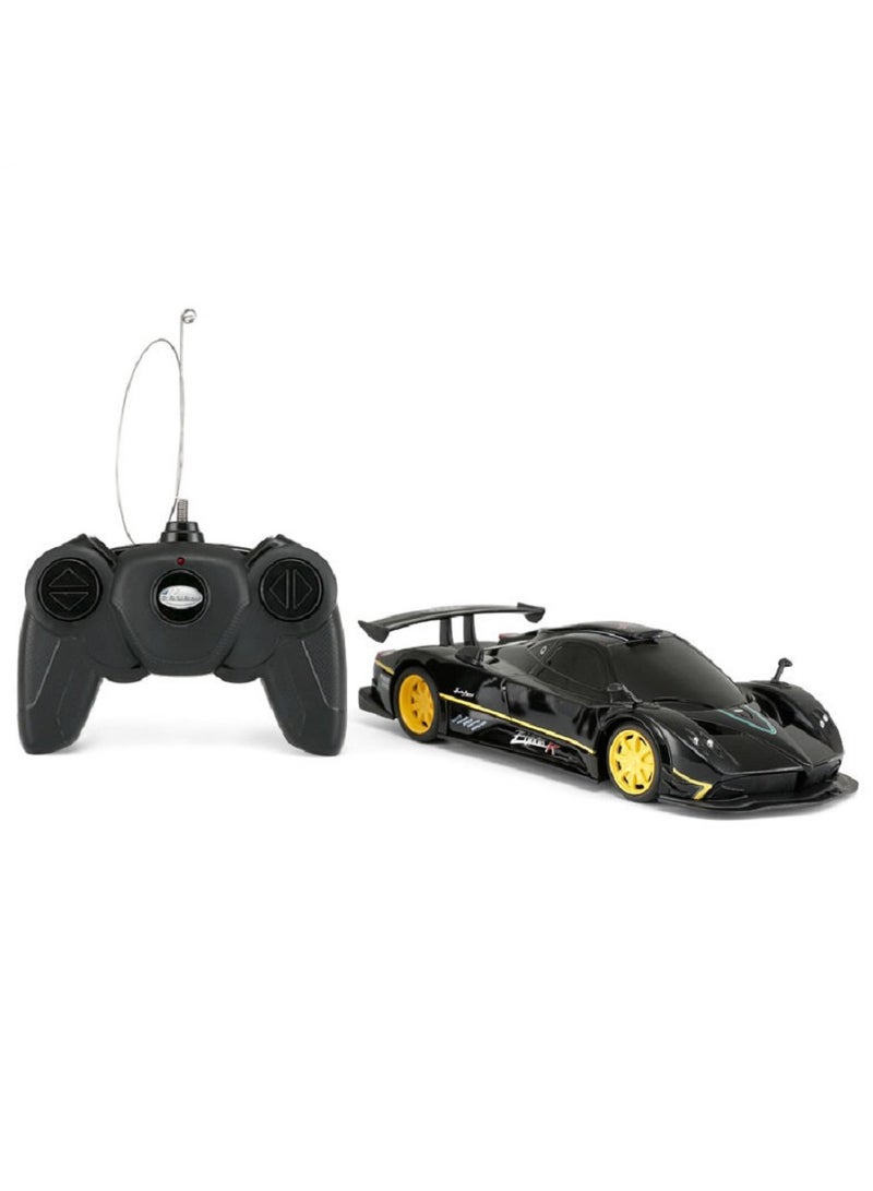 HALAMODO 1:24 Sports Car RC Model , Multi-Function Wireless Remote Control Toy Car , Model Car Gift For Boys And Girls Black 20.4 cm*8.4 cm*4.3 cm - Image 2