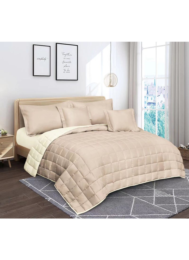 Red Rose Summer hotel double bed sheet to add elegance to your room decor, made of microfiber, size 240*260 cm, 6 pieces  - Image 1