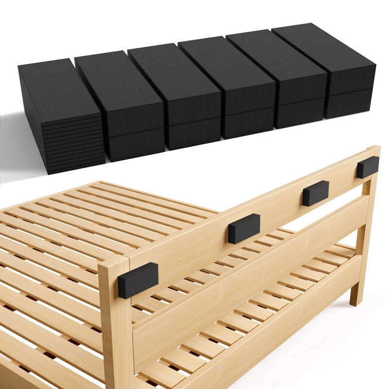 Furniture Wall Protectors LveSunny 23Pcs EVA Foam Headboard Stoppers for Wall Bed Stoppers for Headboard 10Pcs 20mm Thick13Pcs 3mm Thick Couch Wall Protector Black Headboard Bumper