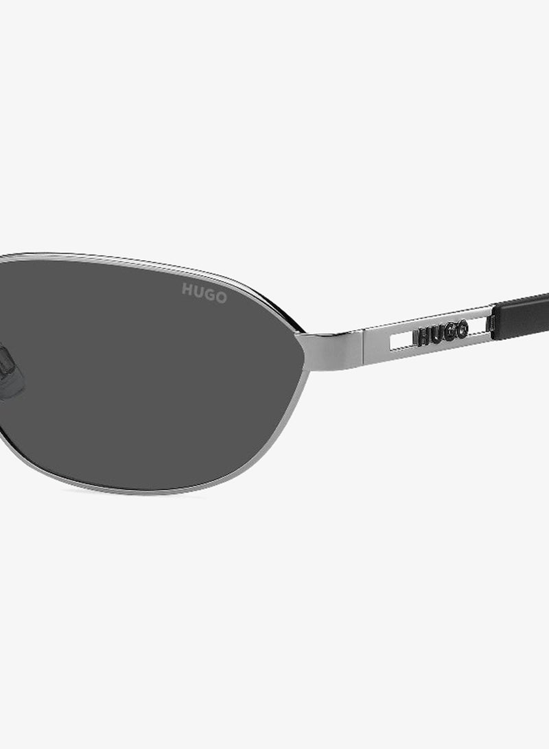 HUGO HG 1413/S Sunglasses Silver Rectangular - Image 5