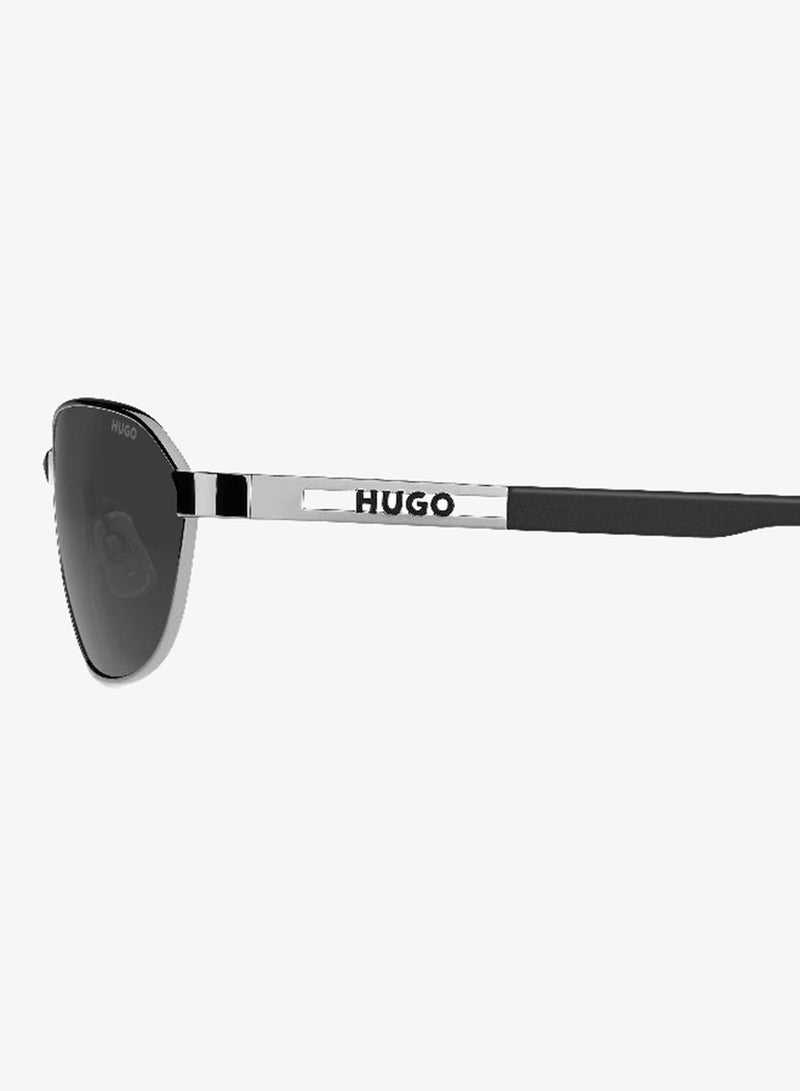 HUGO HG 1413/S Sunglasses Silver Rectangular - Image 4