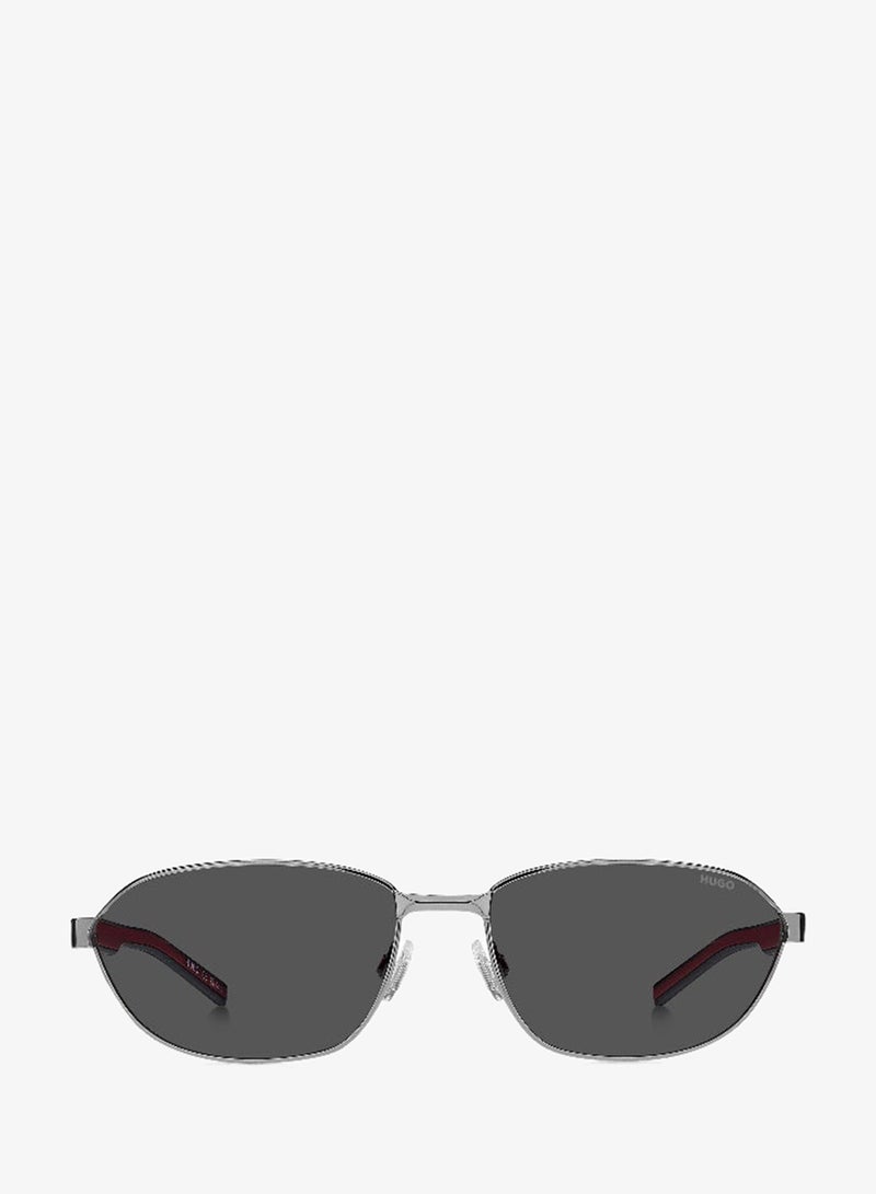 HUGO HG 1413/S Sunglasses Silver Rectangular - Image 3