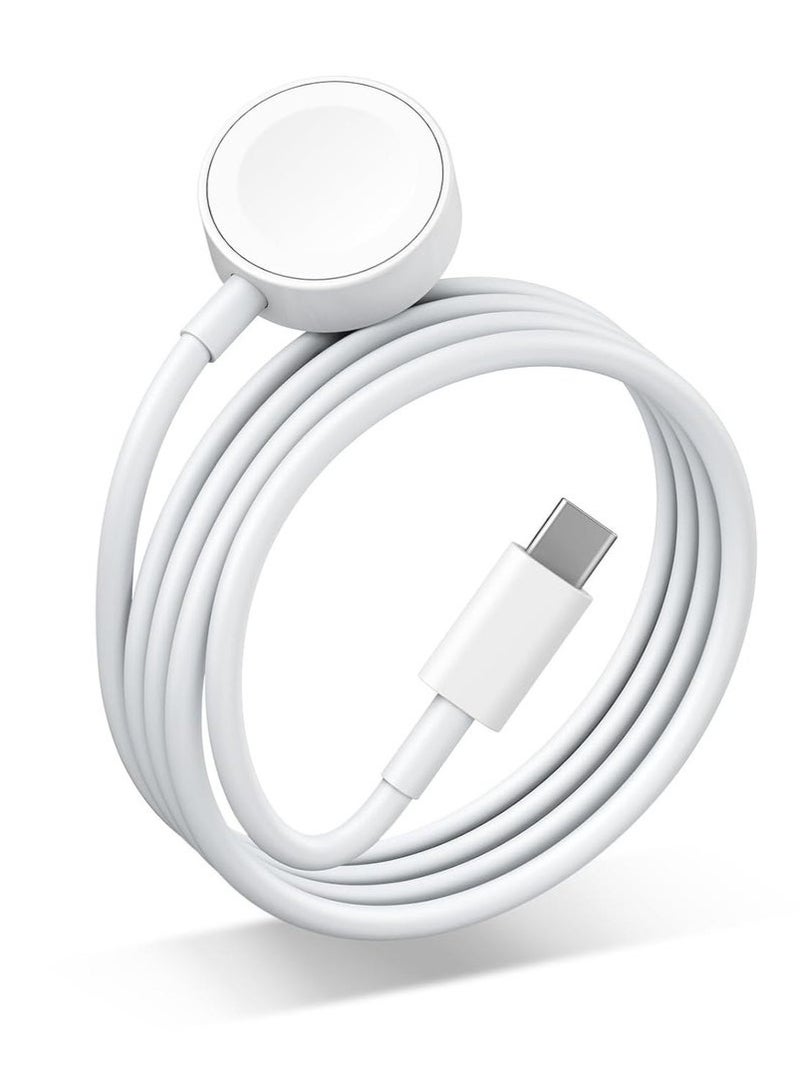 HablTech Applicable to Apple Watch Charger USB C Magnetic Fast iWatch Charger Portable Compatible with iWatch Ultra/Series 11/10/9/8/7/6/SE/SE2/5/4/3/2/1（1M） - Image 2