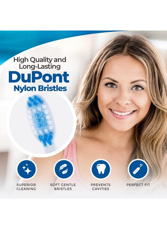 Pop Sonic Replacement Electronic Toothbrush Heads, Compatible with Go Sonic, USB, Pro Sonic Toothbrushes w/Soft Dupont Tynex Nylon Bristles, 2-Pack - Image 4