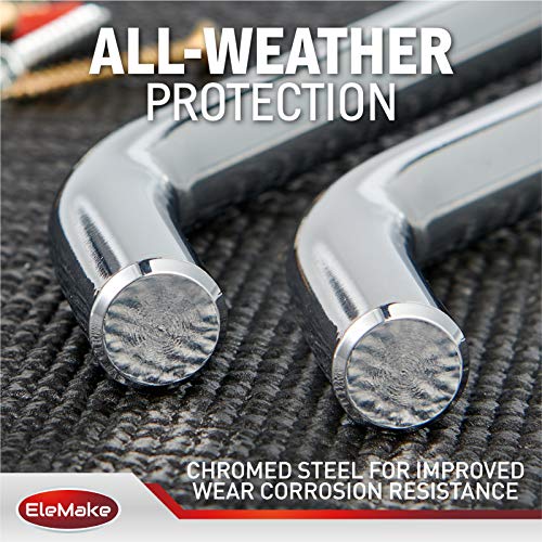 Elemake Trailer Hitch Lock - Hitch Pin Lock 1/2" and 5/8", Heavy Duty Brass Core Locking Mechanism, 3'' & 3-1/2" Extra Long Effective Length for Class I - V Hitch (Tow Receivers 1-1/4”, 2” and 2-1/2") - Image 4