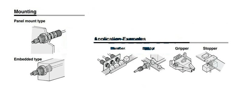 Single Acting Pneumatic Needle Cylinder Bore 10mm Stroke 20mm - Image 5