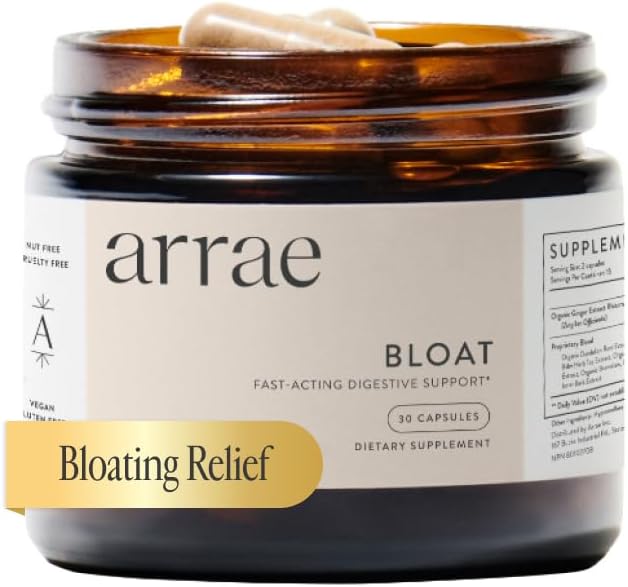 Arrae FastActing Bloating Relief Digestive Enzymes All Natural Bloat Gas  Indigestion Relief Capsules 30 Count - Image 1