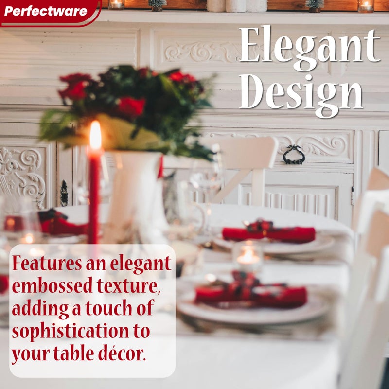 Perfectware- 2 Ply Dinner Napkin Red- 50 CT Red 2 Ply""15 x 17"" Paper Dinner Napkins - Pack of 50 CT. Ideal for Party.  (PWRedDinnerNapkin-50CT) - Image 5