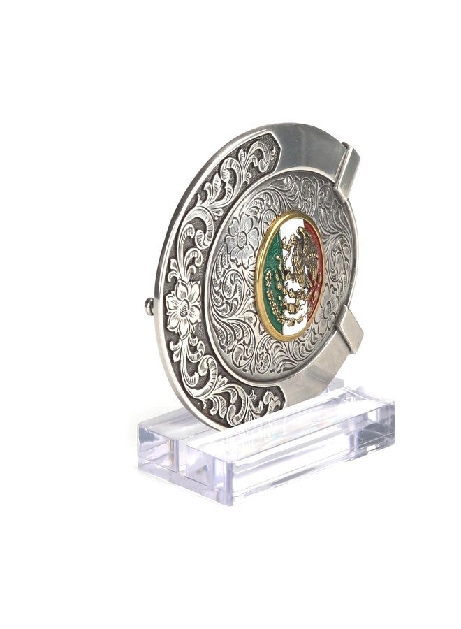 ARIAT Mexico Flag Belt Buckle - Western Cowboy Vintage Pattern Belt Buckle - Image 2