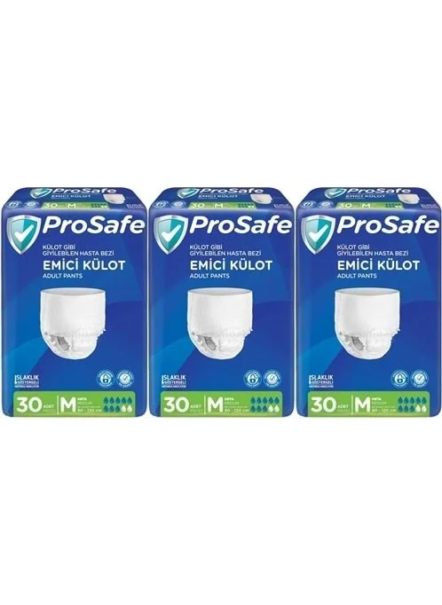 Prosafe Absorbent Panty Diaper Medium 90 Pieces (3pk*30)