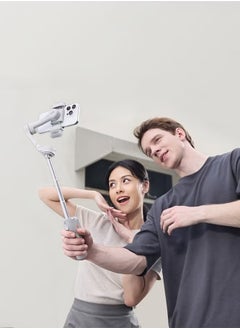 hohem Smart Phone Gimbal Stabilizer, Ultra Light Comfortable Grip Mobile Phone Gimbal, Portable And Foldable Phone Stabilizer, Sturdy Durable Phone Holder For Recording Vlogging, (Grey, Set 2)  - Image 3