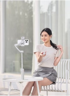 hohem Smart Phone Gimbal Stabilizer, Ultra Light Comfortable Grip Mobile Phone Gimbal, Portable And Foldable Phone Stabilizer, Sturdy Durable Phone Holder For Recording Vlogging, (Grey, Set 2)  - Image 4