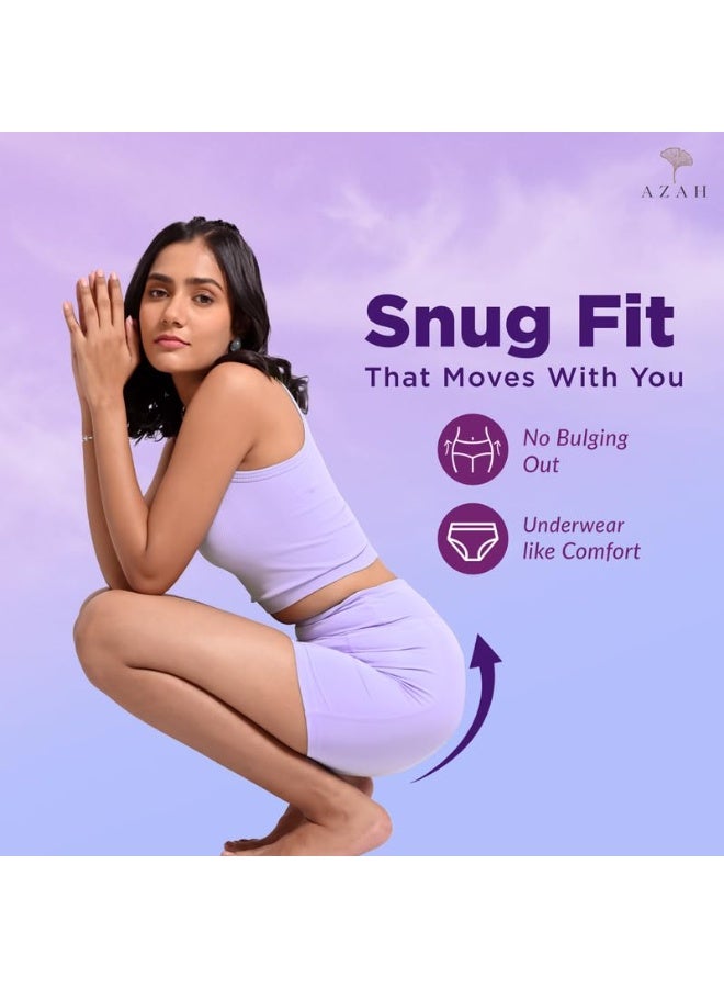AZAH Period Panty for Girls [XL-XXL, Pack of 6] Leak Proof & Rash Free, Disposable Period Panty for Women Heavy Flow, 12 Hrs Protection, Super Absorbent 360° Coverage, All Night Protection - Image 4