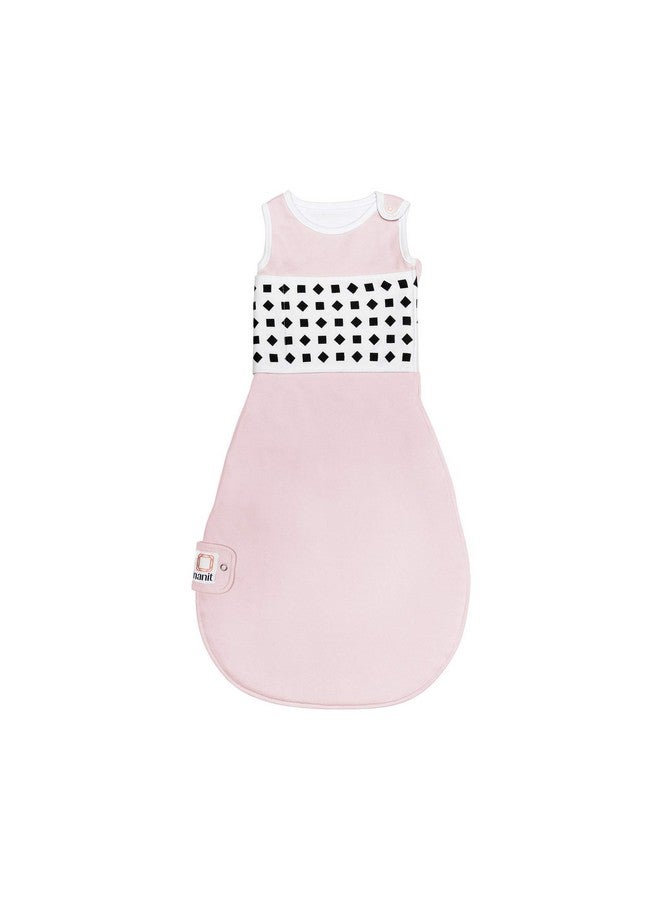 Nanit Breathing Wear Sleeping Bag 100% Cotton Baby Sleep Sack Works Pro Baby Monitor To Track Breathing Motion Sensorfree Realtime Alerts Size Medium 612 Months Blush Pink - Image 1