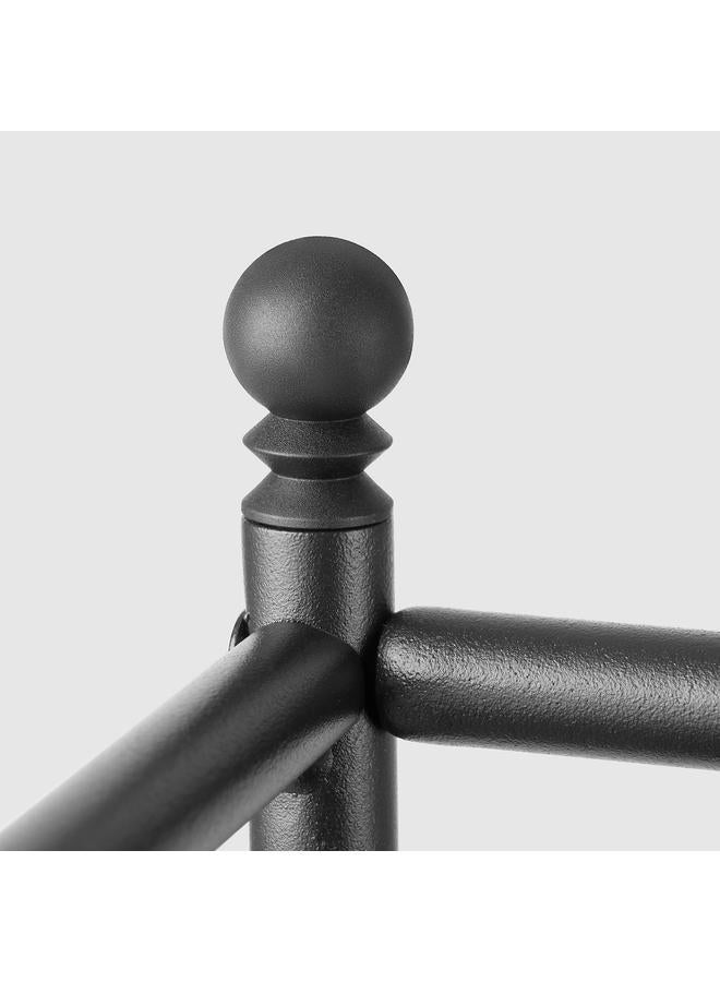 Zaboon Corner shelf unit, black, 35x156 cm - Image 4