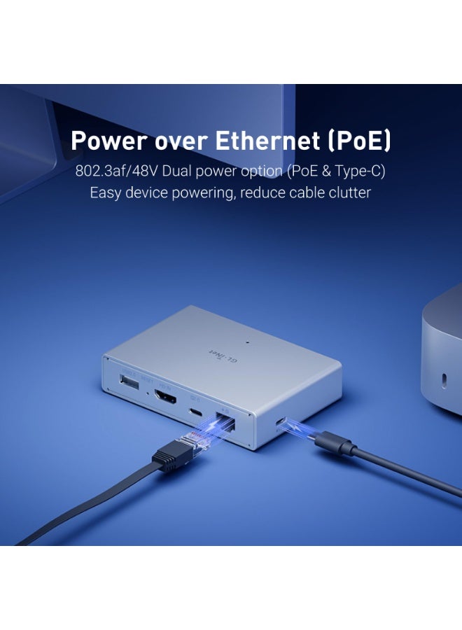 GL.iNet GL-RM1PE (Comet PoE) Remote KVM Control Over Internet – PoE/Type-C Dual Power Option 4K@30Hz,32GB EMMC Tailscale Support for PC Server Remote Access Power Management Adapted KVM Switches - Image 5