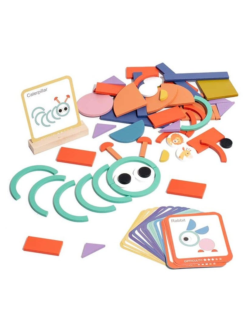 أنمي 100 قطع خشبية نمط بانوراما الألغاز ، متعة التعلم اللعب - Image 5