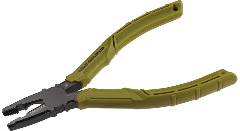 ENGINEER PZ-32 Screw Extraction Pliers (remove damaged screws quickly/easily), Multi-Function Intermeshed Jaw Teeth, Black Oxide Coating, Sage Green Grips - Image 1