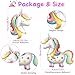 SNLN Unicorn 3rd Birthday Party Decorations for Girls Large Self Standing 3D Unicorn Foil Balloons with Rainbow Heart Star Balloons Wedding Baby Shower Pink Party Supplies number 3 set - Image 4
