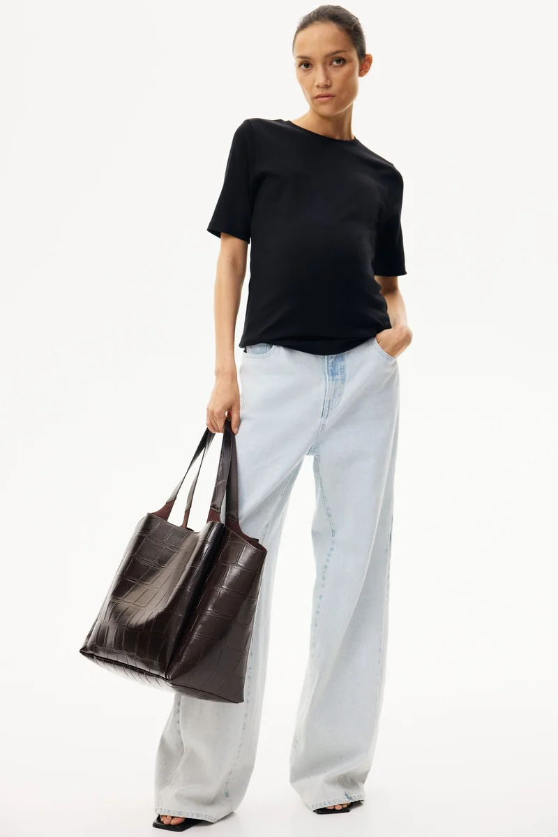 H&M MAMA 2-pack ribbed T-shirts